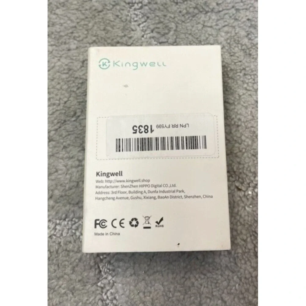 Kingwell Wireless Microphone Unisex OS Black iPhone 2 Transmitters 1 Receiver